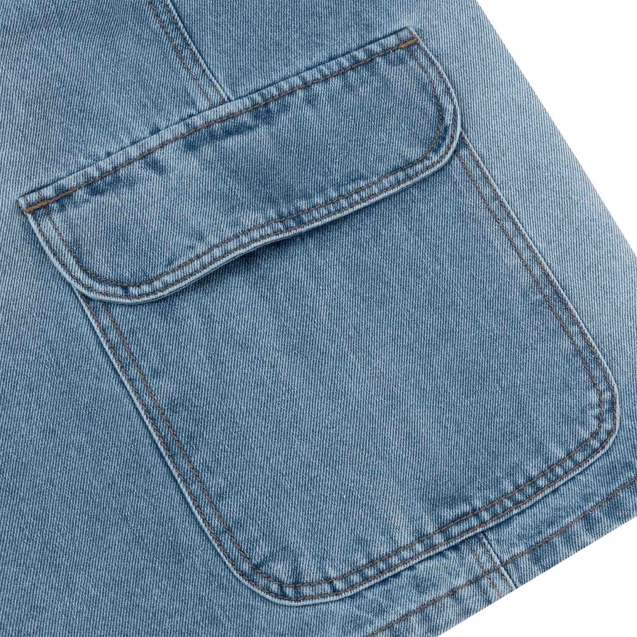  Quần Ngắn Denim Baggy Embroidery Logo 