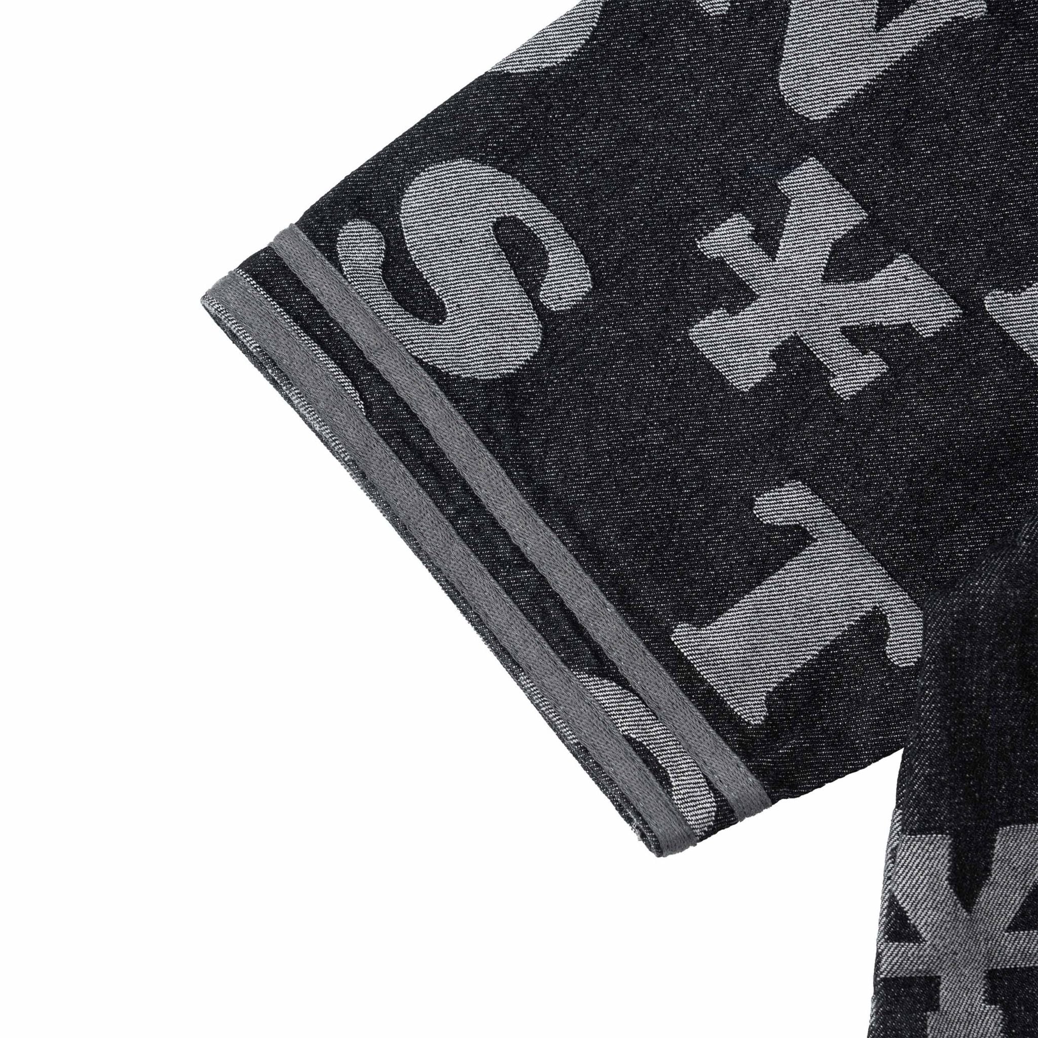  Áo Sơ Mi Letters Monogram Denim Jersey Shirt 