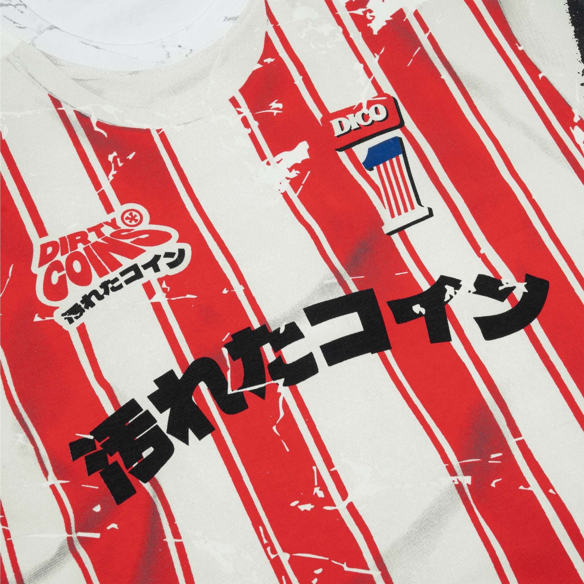  Áo Thun DirtyCoins Stripe Tee Trompe Loeil Print 