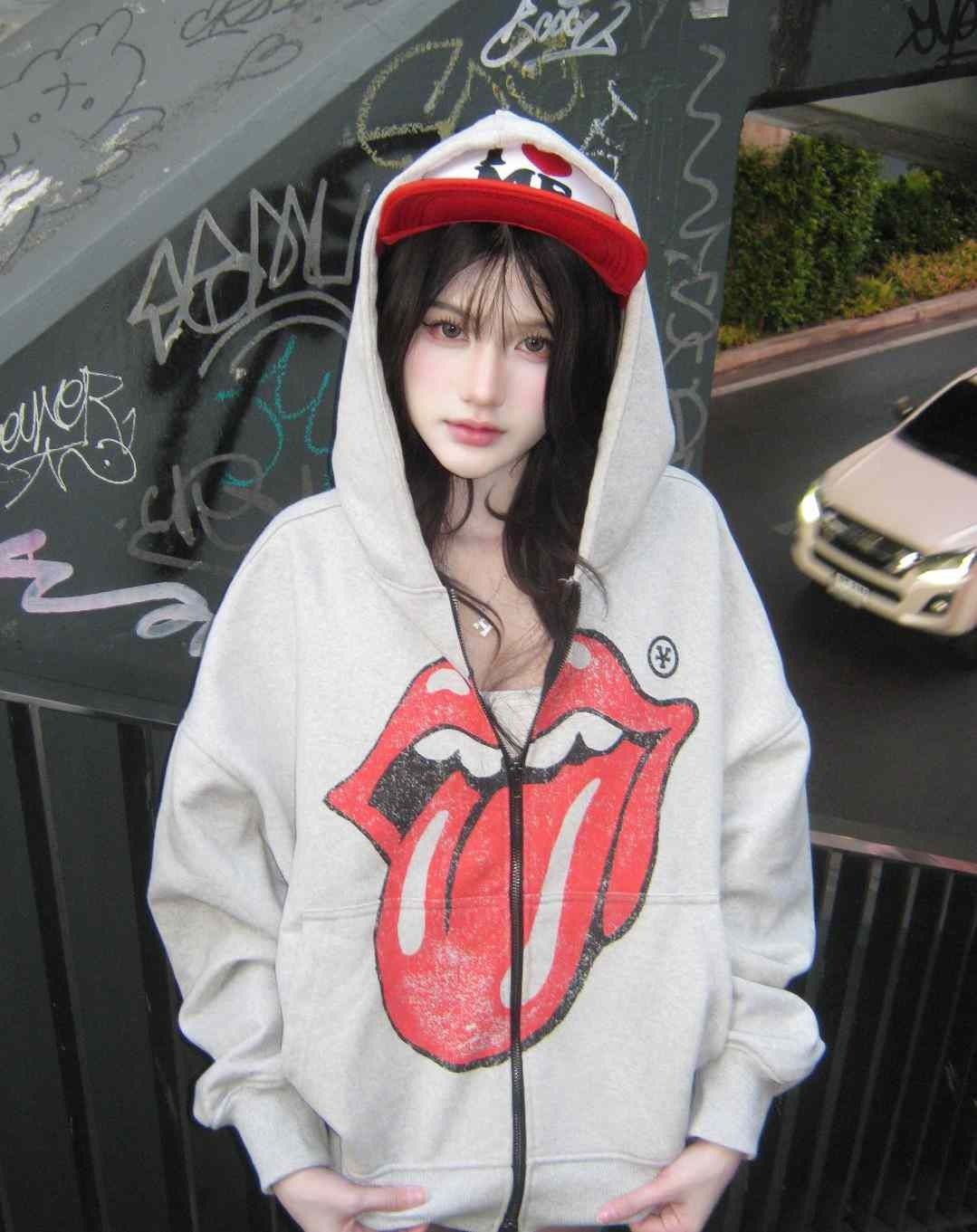  Áo khoác Hoodie Zip Up DCxRS Vint Tongue 