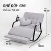  Ghế bập bênh điều chỉnh 5 nấc - Thô Mịn - màu Ghi 
