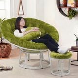  Ghế PAPASAN ĐƯỜNG KÍNH 1M2 khung thép giả mây 