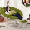  Ghế PAPASAN ĐƯỜNG KÍNH 1M2 khung thép giả mây 