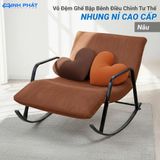  Ga Bọc Đệm Ghế Bập Bênh Nâng Hạ Điều Chỉnh Tư Thế Vải Nhung Cao Cấp Sang Trọng Ấm Áp Dễ Vệ Sinh Tiện Dụng 