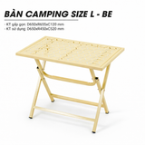  Bàn Camping Gấp Gọn Mặt Thép Sơn Tĩnh Điện Chống Gỉ, Chịu Lực Tốt - Minh Phát 