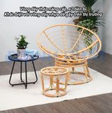  Ghế PAPASAN ĐƯỜNG KÍNH 1M2 khung thép giả mây 