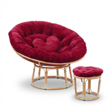  Ghế PAPASAN ĐƯỜNG KÍNH 1M2 khung thép giả mây 