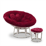  Ghế PAPASAN ĐƯỜNG KÍNH 1M2 khung thép giả mây 