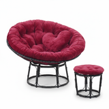  Ghế PAPASAN ĐƯỜNG KÍNH 1M2 khung thép giả mây 