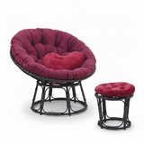  GHẾ PAPASAN ĐƯỜNG KÍNH 1M khung thép giả mây, ghế thư giãn 