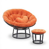  GHẾ PAPASAN ĐƯỜNG KÍNH 1M khung thép giả mây, ghế thư giãn 