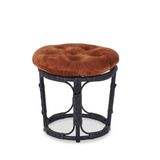  Đôn để chân ghế lười tròn papasan khung thép sơn tĩnh điện giả mây kèm đệm ngồi tròn - Minh Phát Furniture đôn  ghế 