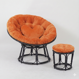  GHẾ PAPASAN ĐƯỜNG KÍNH 1M khung thép giả mây, ghế thư giãn 