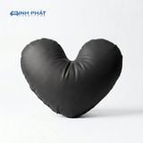  Gối ôm hình trái tim Minh Phát – Vải nhung cao cấp & da PU bông bi 