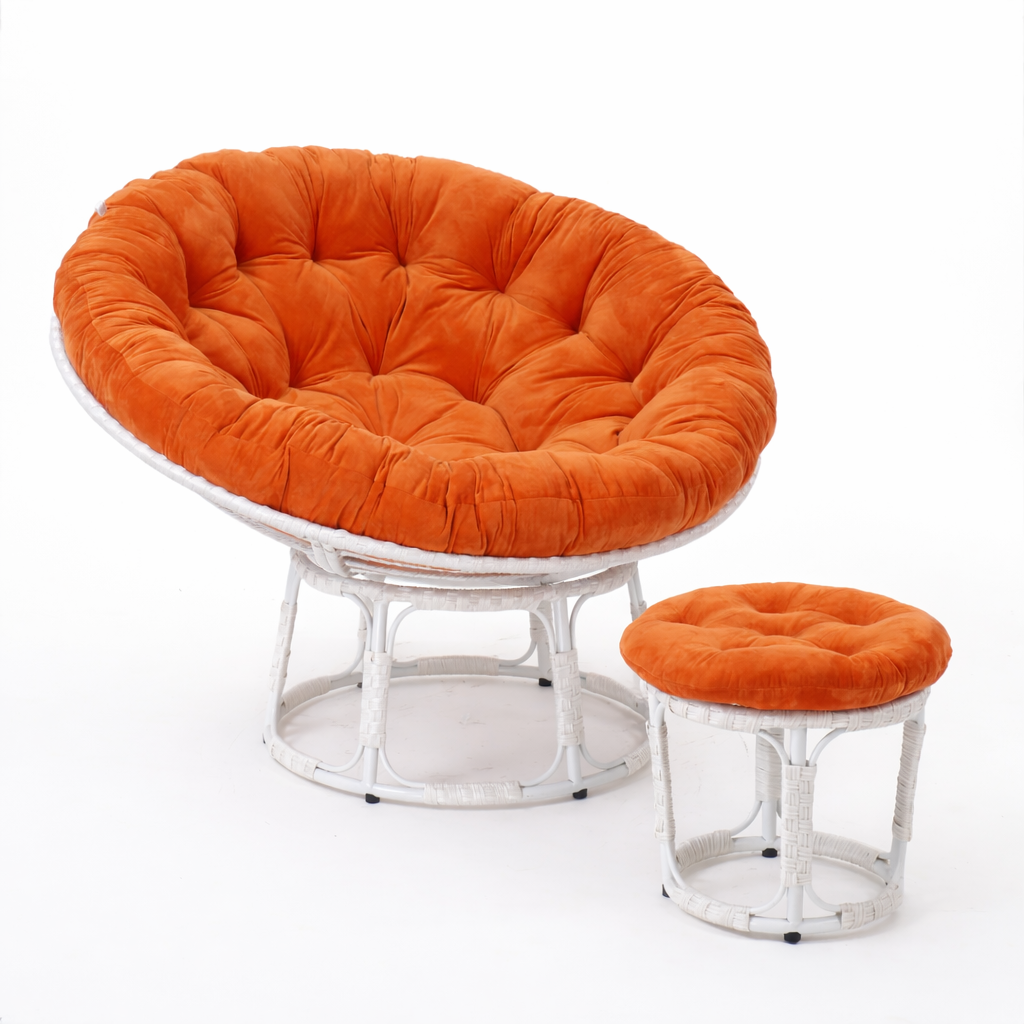  Ghế PAPASAN ĐƯỜNG KÍNH 1M2 khung thép giả mây 