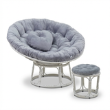  Ghế PAPASAN ĐƯỜNG KÍNH 1M2 khung thép giả mây 