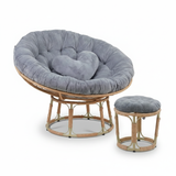  GHẾ PAPASAN ĐƯỜNG KÍNH 1M khung thép giả mây, ghế thư giãn 
