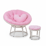  GHẾ PAPASAN ĐƯỜNG KÍNH 1M khung thép giả mây, ghế thư giãn 