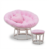  Ghế PAPASAN ĐƯỜNG KÍNH 1M2 khung thép giả mây 