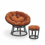  GHẾ PAPASAN ĐƯỜNG KÍNH 1M khung thép giả mây, ghế thư giãn 