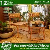  Bộ Bàn Ghế Ngoài Trời Phong Cách Châu Âu 2 Ghế 1 Bàn Minh Phát, Bàn Ghế Phòng Chờ, Bàn Ghế Ban Công, Bàn Ghế Sân Vườn 