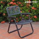  Ghế Camping Khung Thép Hòa Phát Gấp Gọn 3 Màu Kem Trắng Đen 