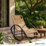 Ghế bập bênh Tanky lưng đan thủ công thiết kế cổ điển, ghế bập bênh người già, ghế bập bênh Minh Phát, ghế ban công 