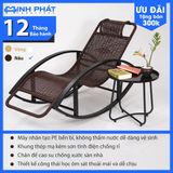  Ghế bập bênh Tanky lưng đan thủ công thiết kế cổ điển, ghế bập bênh người già, ghế bập bênh Minh Phát, ghế ban công 
