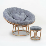  Ghế PAPASAN ĐƯỜNG KÍNH 1M2 khung thép giả mây 