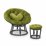  Đôn để chân ghế lười tròn papasan khung thép sơn tĩnh điện giả mây kèm đệm ngồi tròn - Minh Phát Furniture đôn  ghế 