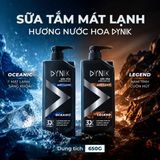  Sữa tắm mát lạnh Hương nước hoa Dynik - Dynamic, 650g 