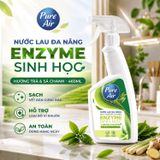  Nước lau đa năng Enzyme sinh học Pure Air Hương Trà và Sả chanh, 460ml 