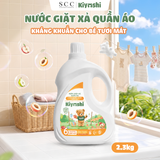 Nước Giặt Xả Quần Áo Kháng Khuẩn Cho Bé Tươi Mát Kiyoshi 2,3kg - Mềm mại nâng niu, như yêu da bé 