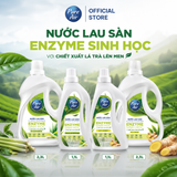  Nước lau sàn Enzyme sinh học Pure Air Hương Trà và Sả chanh, 2,3L 