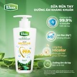  Sữa rửa tay Dưỡng ẩm Kháng khuẩn Hương Gỗ, Kleen 450g 