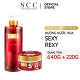  Combo Sữa tắm Sexy Rexy 640g + Tẩy tế bào da chết Sexy Rexy 220g 