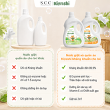  Nước Giặt Xả Quần Áo Cho Bé Kiyoshi 2,3kg - Mềm mại nâng niu da bé 