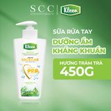  Sữa rửa tay Dưỡng ẩm Kháng khuẩn Hương Tràm Trà, Kleen 450g 