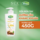  Sữa rửa tay Dưỡng ẩm Kháng khuẩn Kleen 450g 