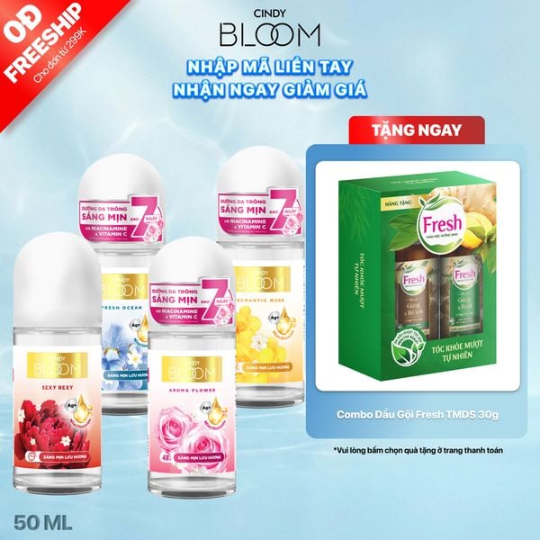 Lăn Khử Mùi CINDY BLOOM Hương Nước Hoa Dành Cho Nữ 50ml