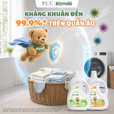  Nước Giặt Xả Quần Áo Kháng Khuẩn Cho Bé Tươi Mát Kiyoshi 2,3kg - Mềm mại nâng niu, như yêu da bé 