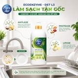  Nước rửa chén Enzyme sinh học Pure Air Hương Trà và Sả Chanh/Gừng, 2,3kg 