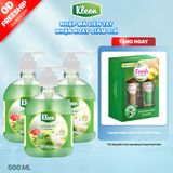  Combo 3 Sữa rửa tay Kleen Làm sạch Giúp kháng khuẩn Giúp dưỡng ẩm 500ml (3 x 500ml) 