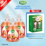  Combo 3 Sữa rửa tay Kleen Làm sạch Giúp kháng khuẩn Giúp dưỡng ẩm 500ml (3 x 500ml) 