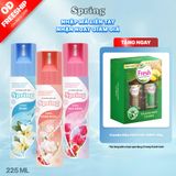  Combo 3 Chai Xịt Phòng Nước Hoa SPRING Hương Thơm Dễ Chịu Khử Mùi Hiệu Quả 225ml/chai 