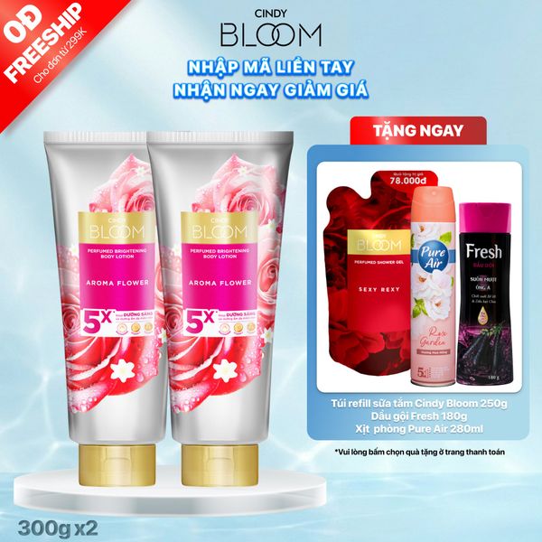 Combo 2 Sữa dưỡng thể Aroma Flower 300g