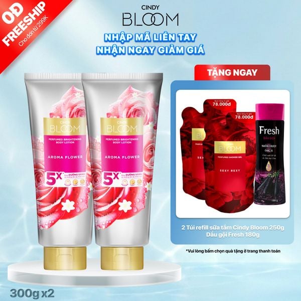 Combo 2 Sữa dưỡng thể Aroma Flower 300g