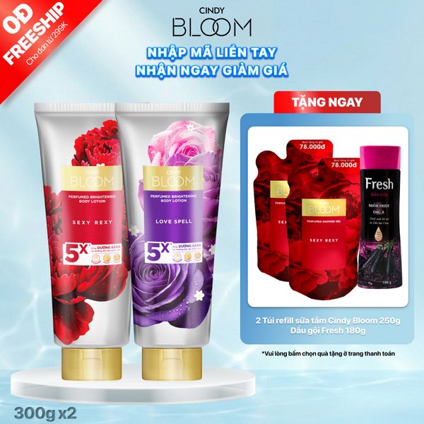 Combo Sữa dưỡng thể Sexy Rexy + Love Spell 300g