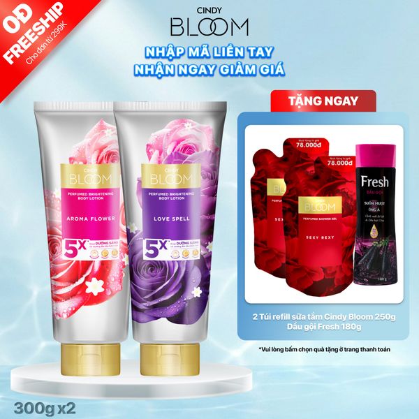 Combo Sữa dưỡng thể Love Spell + Aroma Flower 300g