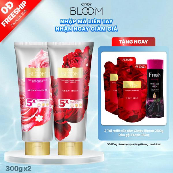 Combo Sữa dưỡng thể Sexy Rexy + Aroma Flower 300g